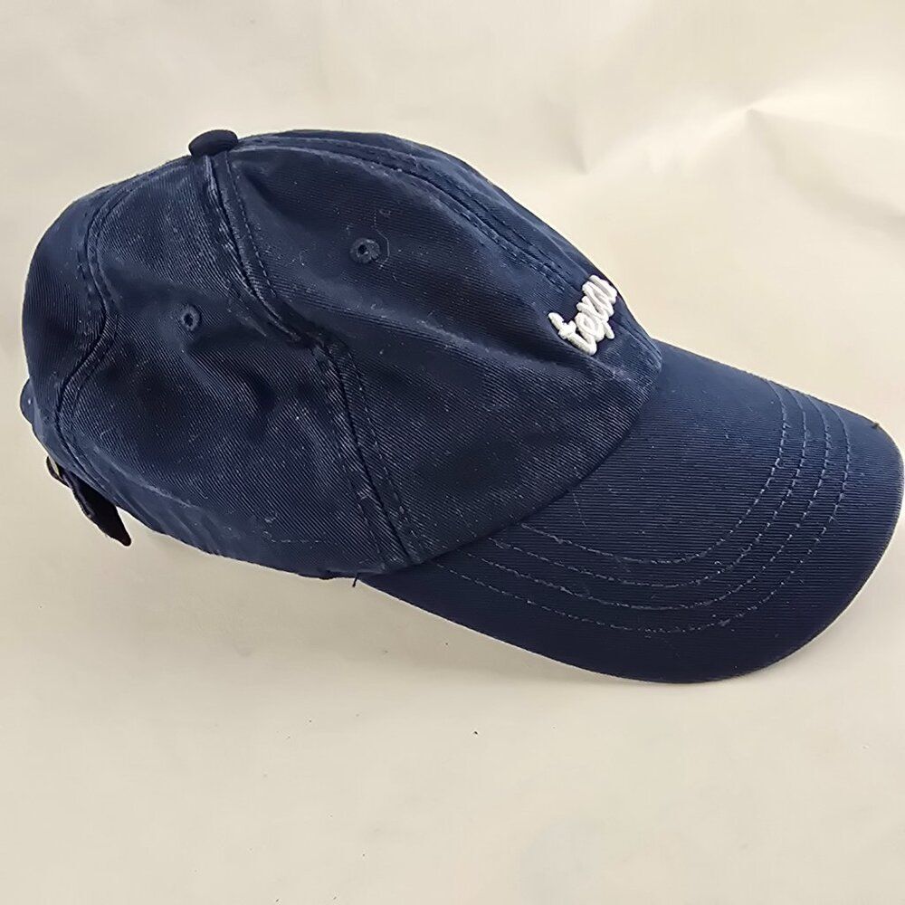 State of Mine Texas Embroidered Navy Blue Baseball Cap Adjustable OSFM Spell Out - Picture 2 of 9